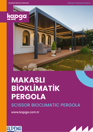Kapga Makaslı Bioklimatik Pergola e-katalog kapak görseli