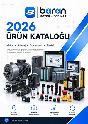 Baran Motor Bobinaj Satış e-katalog kapak görseli